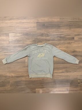 ASH (Artists Simply Human) Sage Crewneck Sweatshirt with Yellow Script
